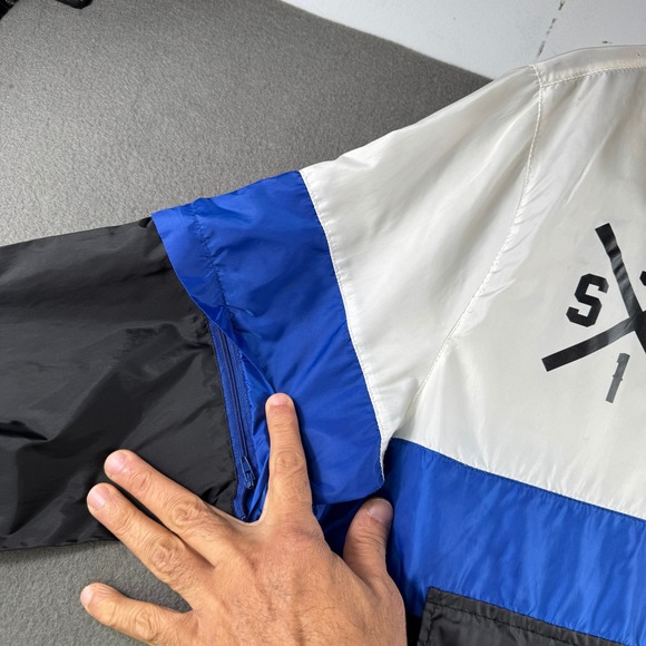 Southpole Windbreaker Men M Convertible Jacket USA Street Hip‎ Hop Anorak Hooded - Picture 9 of 16